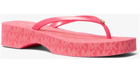 michael kors flip flop clearance g ok ld|michael kors lilo flip flop.